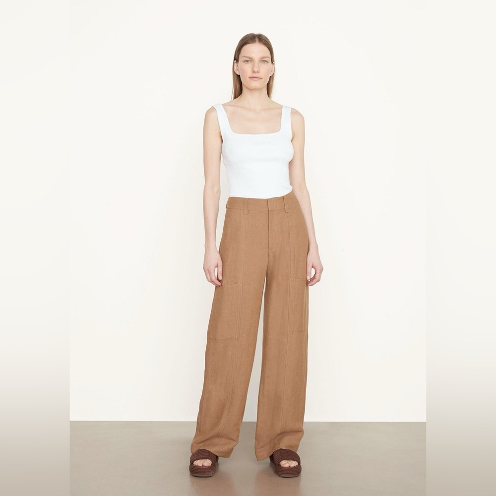 MSRP $495 Vince Wide-Leg Utility Pant